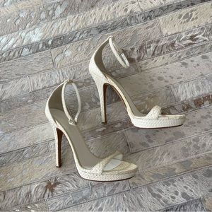 Burberry Cream High Heel Sandals